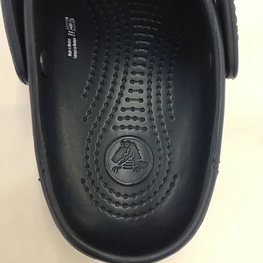 Crocs, Crocband clogs, Navy Blue, Size: 4